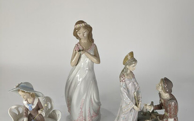 A group of Lladro figural groups