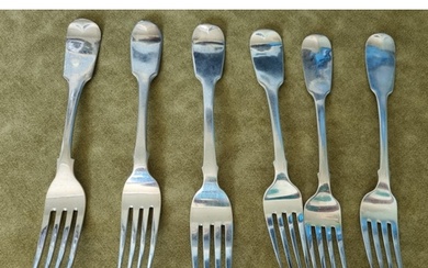 A group of early 19th Century Irish Silver Forks to include ...