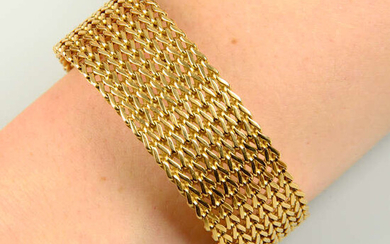 A mid 20th century 18ct gold bracelet, by Cartier.