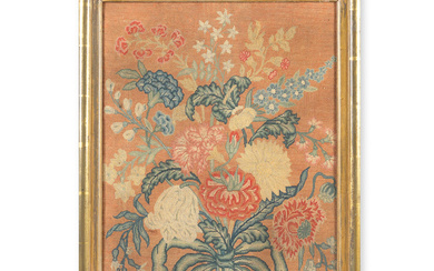 A needlework picture Mid-18th century, English