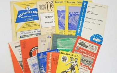 A quantity of assorted football match programmes 1960s