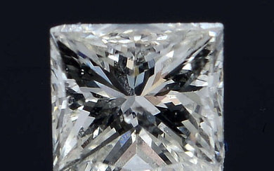 A square shape diamond weighing 0.29ct.