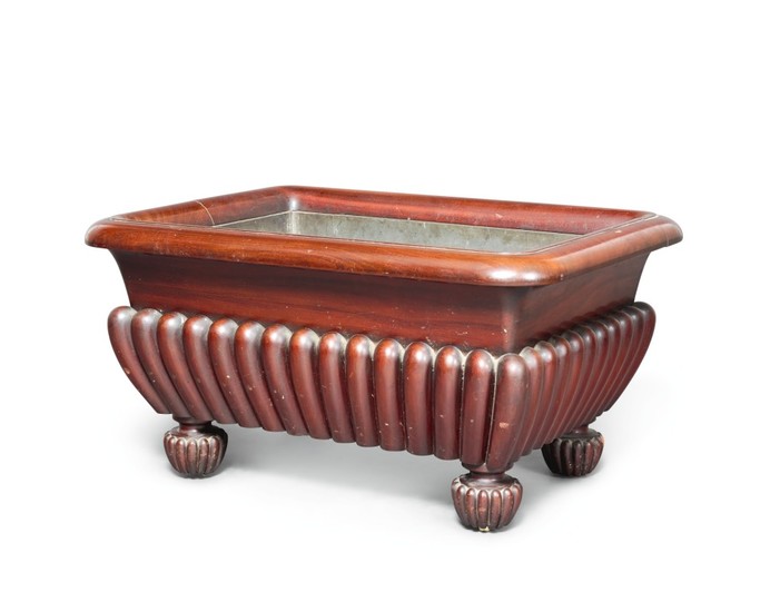AN IRISH GEORGE IV MAHOGANY CELLARETTE, CIRCA 1825, IN THE MANNER OF GILLOWS