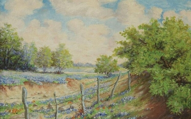 ANTHONY MARTIN (D.2019) BLUEBONNETS PAINTING