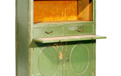 ARMAND-ALBERT RATEAU (1882-1938) A green lacquered ash sideboard, with a...