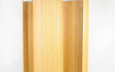 Bamboo Roll Out Tambour Room Divider Screen, Natural