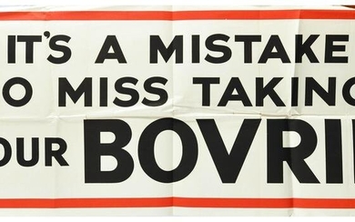 Advertising Poster Bovril Beef Hot Drink Mistake