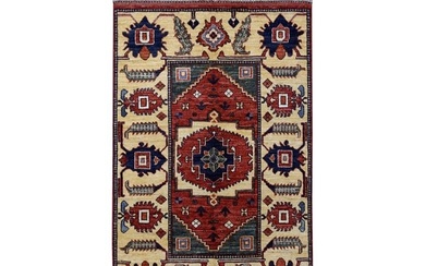 Afghan Ersari Pure Wool Hand-Knotted Oriental Rug