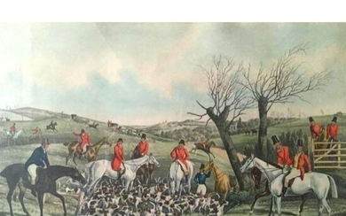After H. Alken, Late 19thc Fox Hunt, Hunting Print