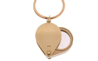 An 18ct gold jewellery loupe, London marks for 1987, with...