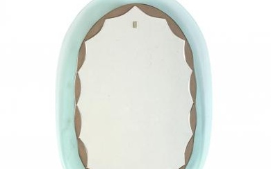 An Italian Memphis Oval Mirror