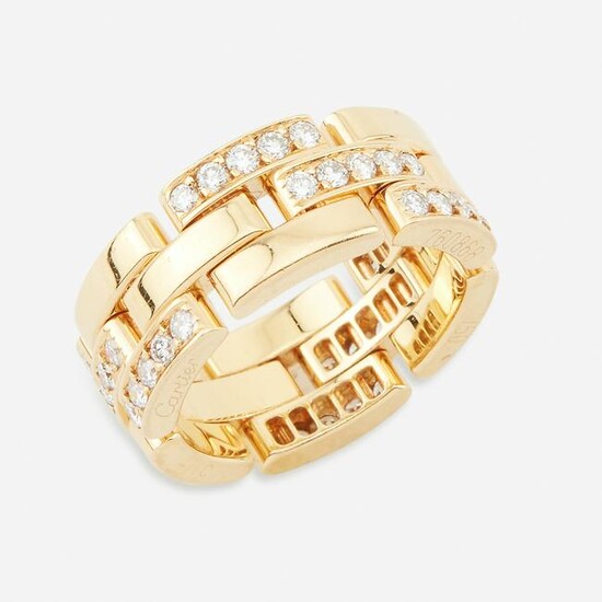 An eighteen karat gold and diamond ring, Cartier