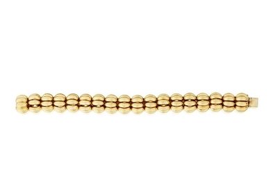 An eighteen karat gold bracelet, Nanis designed as highly...