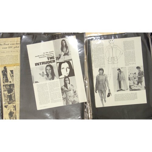 An extensive collection of ephemera relating to fashion desi...