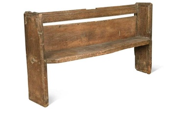 An oak pew or bench, late 15th / early 16th century
