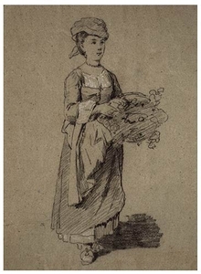 Angelo Trezzini (Milan, 1827 - 1904), attributed to Female peasant...