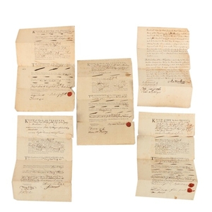 Antique 18th-Century Bond Contracts