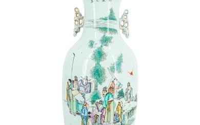 Antique Chinese Enameled Porcelain Vase