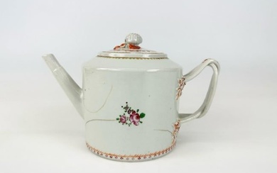 Antique Chinese Lowestoft Teapot