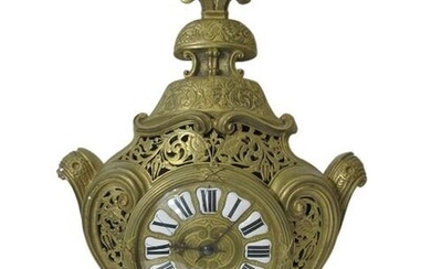 Antique French Marti bronze wall clock