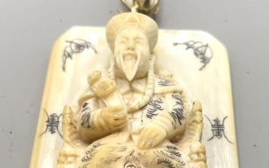 Antique Japanese Carved Pendant