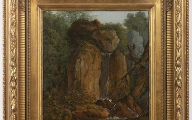 Antonín Mánes (1784 - 1843) LANDSCAPE WITH A WATERFALL