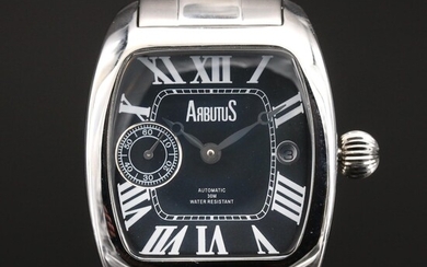 Arbutus Automatic with Date Stainless Steel Wristwatch