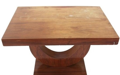 Art Deco-Style Walnut Low Table