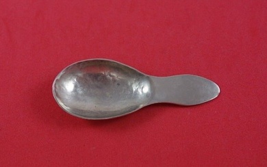 Arts and Crafts Sterling Silver Tea Caddy Spoon Rustic Hammered 3 3/8"