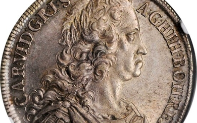 BOHEMIA. Taler, 1738. Prague Mint. Charles VI. NGC MS-61.