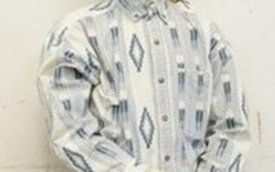 BOY MANNEQUIN CLOTHED IN VINTAGE LEVIS SELVEDGE JEANS