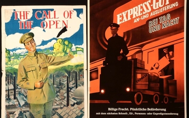 BRITISH WWI RECRUITMENT POSTERS, GERMAN RR POSTER