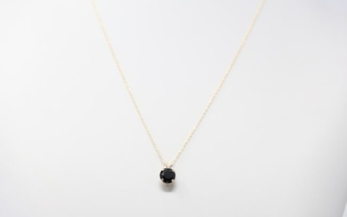 Black Onyx Pendant / Necklace 10Kt.