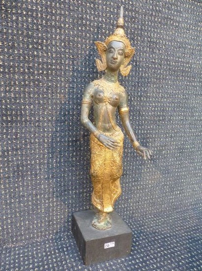 Bronze sculpture "Dancer". Thai work.