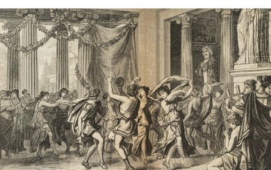 C. RÖHLING (1849-1922), The dance of the ancient Greeks, 1874, Wood engraving
