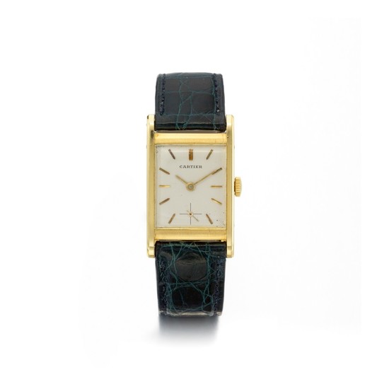 CARTIER | A YELLOW GOLD WRISTWATCH CIRCA 1955 | 卡地亞 | 黃金腕錶，年份約1955