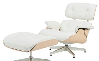 CHARLES AND RAY EAMES LOUNGE CHAIR AND OTTOMAN FOR HERMAN MILLER
