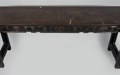CHINESE HARDWOOD ALTAR TABLE, LATE 19TH/EARLY 20TH CENTURY