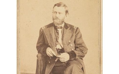 [CIVIL WAR]. GARDNER, Alexander (1821-1882), photographer. CDV of Ulysses S. Grant. Washington, DC