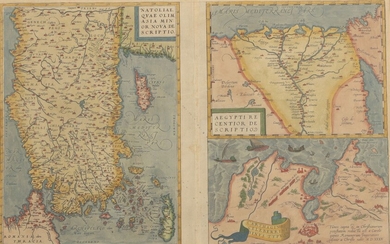 Cartes (2) d'Egypte et Tunisie 1590