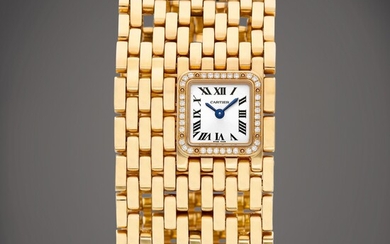 Cartier Panthère, Reference WJPN0022 | A pink gold and diamond-set bracelet watch, Circa 2019 | 卡地亞 | Panthère 型號WJPN0022 | 粉紅金鑲鑽石鏈帶腕錶，約2019年製