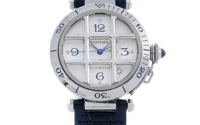 Cartier - a Pasha de Cartier wrist watch, 38mm.