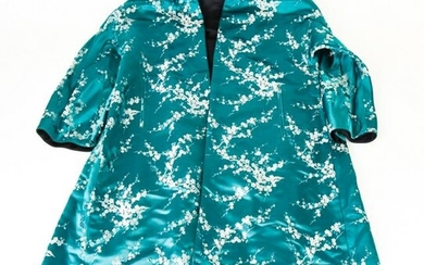Chinese Embroidered Green Silk Jacket