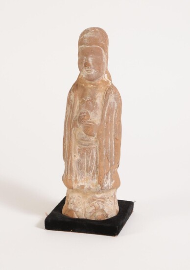 Chinese Pottery Standing Figure, Tang Dynasty A9WB