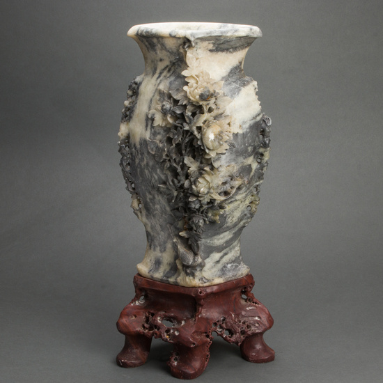 Chinese soapstone vase