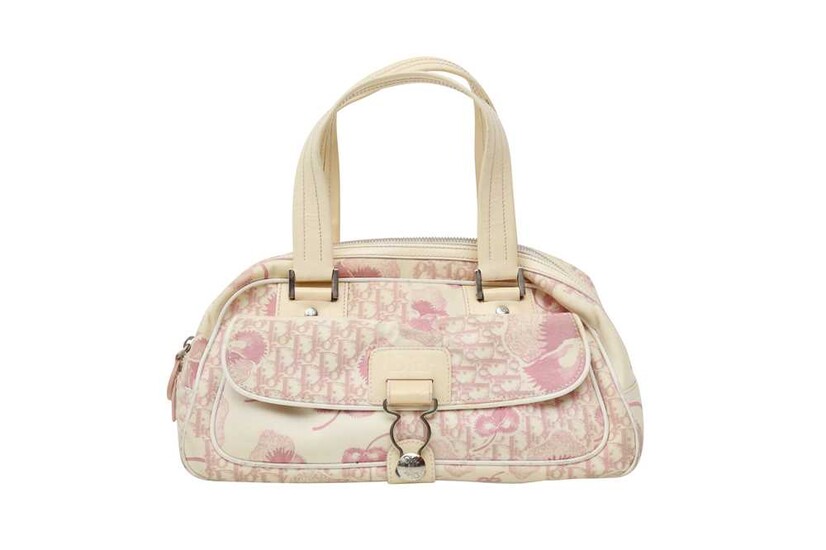 Christian Dior Pink Logo Small Bowler Bag