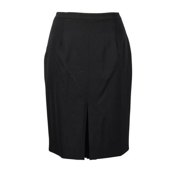Christian Dior Skirt Black Inverted and Box Pleats fits