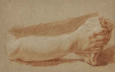 Circle of Jean-Baptiste Greuze, French 1725-1805- Study of an arm...