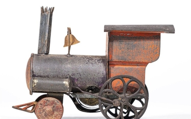 Clockwork Locomotive Tin Toy