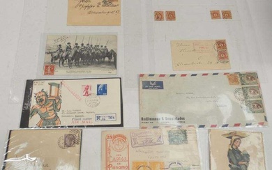 Collection of collectable and vintage envelopes, postcard /. stampsCondition Report...
